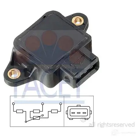 Датчик дроссельной заслонки FACET EPS 1.995.002 10.5002 KW 495 002 1511544 изображение 0