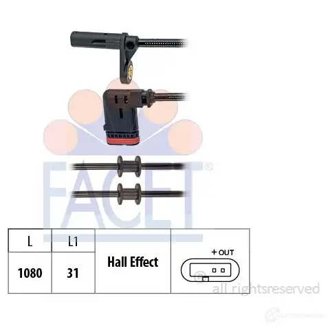 Датчик АБС FACET EPS 1.960.208 21.0208 1424986317 KW 460 208