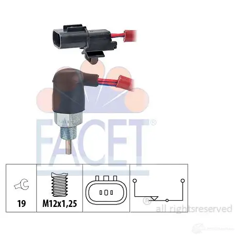 Датчик заднего хода FACET EPS 1.860.176 7.6176 1514694 KW 560 176 изображение 0