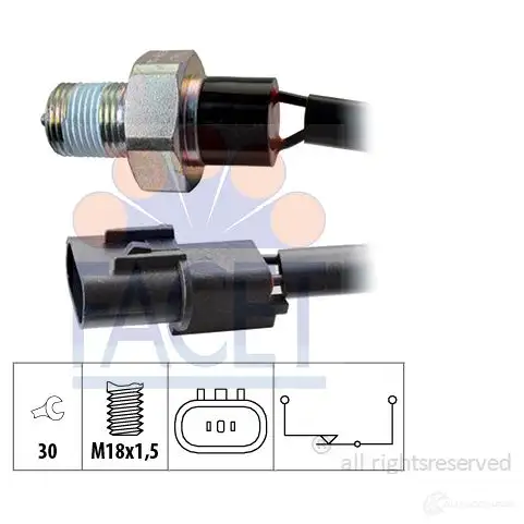 Датчик заднего хода FACET 7.6318 1514766 KW 560 318 EPS 1.860.318