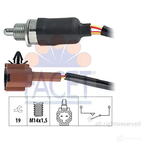 Датчик заднего хода FACET KW 560 181 EPS 1.860.181 1514696 7.6181
