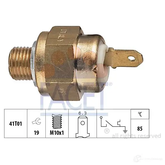 Датчик температуры охлаждающей жидкости FACET EPS 1.840.084 KW 540 084 1514331 7.4084 изображение 0