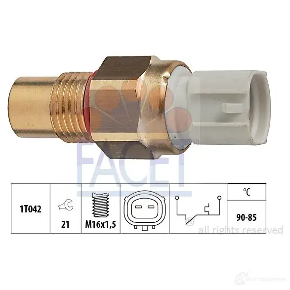 Датчик вентилятора радиатора FACET KW 550 289 7.5289 EPS 1.850.289 1514515 изображение 0