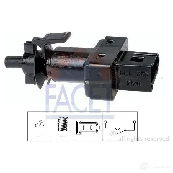Датчик вентилятора радиатора FACET 75155 1514455 KW 550 155 EPS 1.850.155