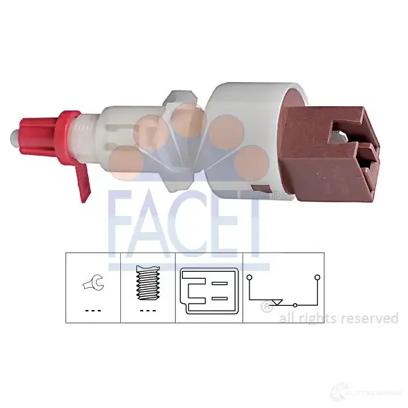 Датчик вентилятора радиатора FACET EPS 1.850.033 KW 550 033 1514381 75033 изображение 0