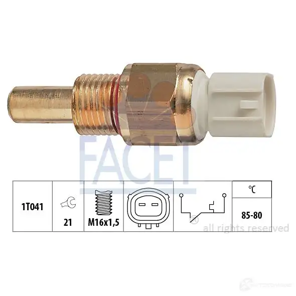Датчик вентилятора радиатора FACET 1514507 7.5278 KW 550 278 EPS 1.850.278