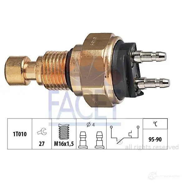 Датчик вентилятора радиатора FACET EPS 1.850.139 7.5139 KW 550 139 1514441