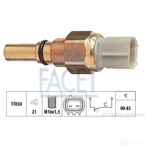 Датчик вентилятора радиатора FACET 7.5151 1514452 EPS 1.850.151 KW 550 151