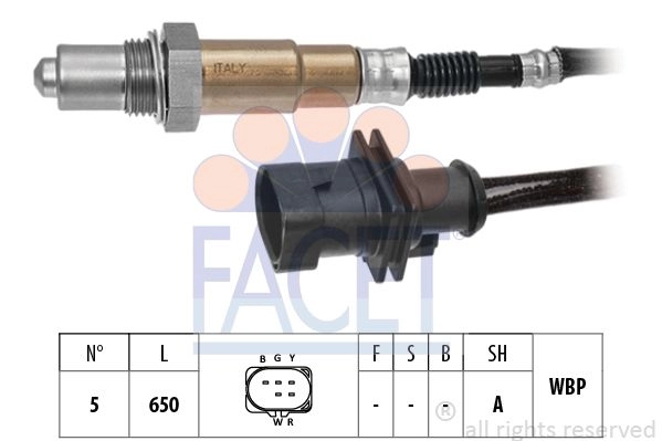 Лямбда зонд, кислородный датчик FACET 1440290793 U7 C5VMT 10.8542