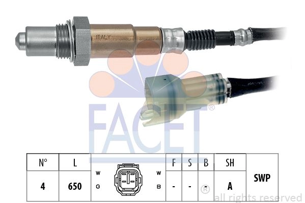 Лямбда зонд, кислородный датчик FACET 10.8563 MGOW Q 1440290803