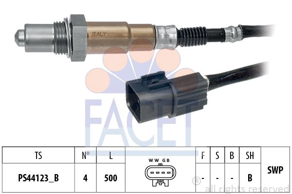 Лямбда зонд, кислородный датчик FACET IU ELRLC 10.8610 1440290831 изображение 0