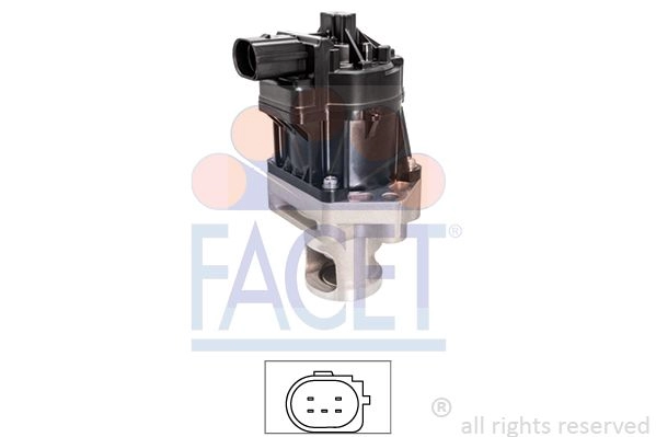 Клапан EGR FACET 23.0063 B5ROQS 9 1440290884 изображение 0