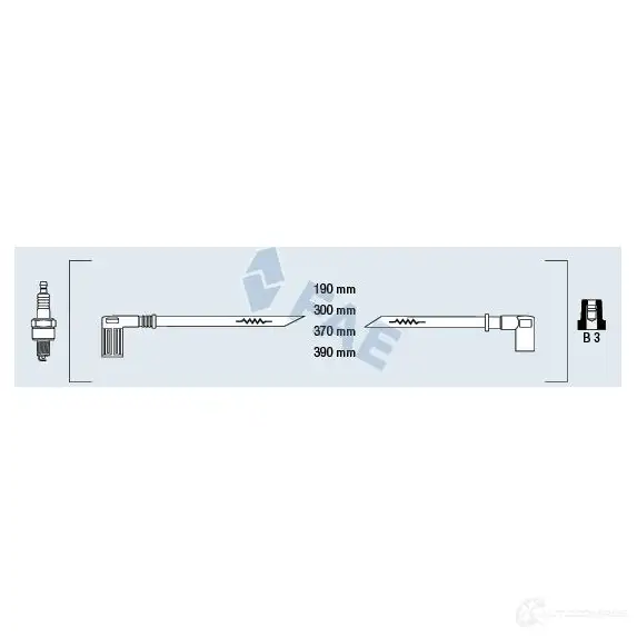 Высоковольтные провода зажигания FAE 85250 X DTNI 1992824 8435050612606