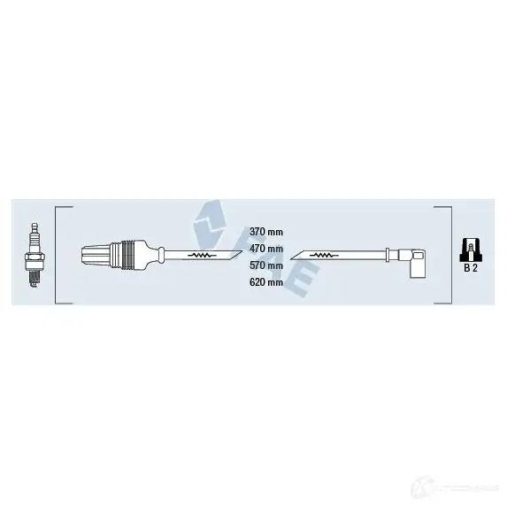 Высоковольтные провода зажигания, комплект FAE 1992817 ZE NT9N 85150 8435050612507 изображение 0