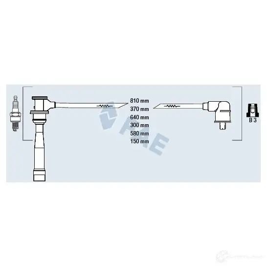 Высоковольтные провода зажигания FAE MHXB JO8 1992843 85396 8435050639238
