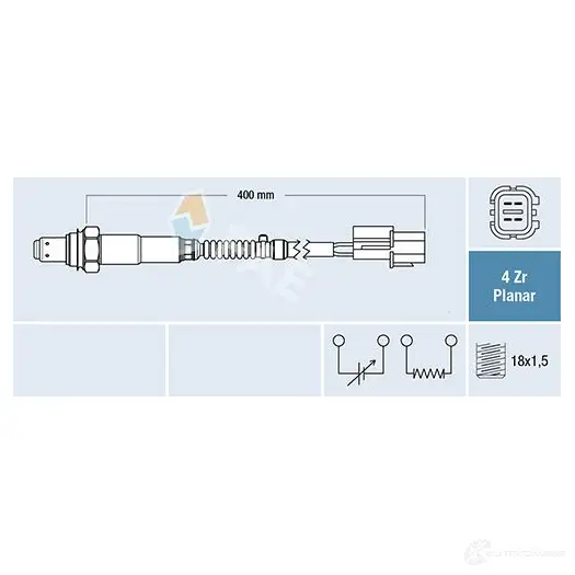Лямбда зонд, кислородный датчик FAE 1437428850 77687 MAEG 1