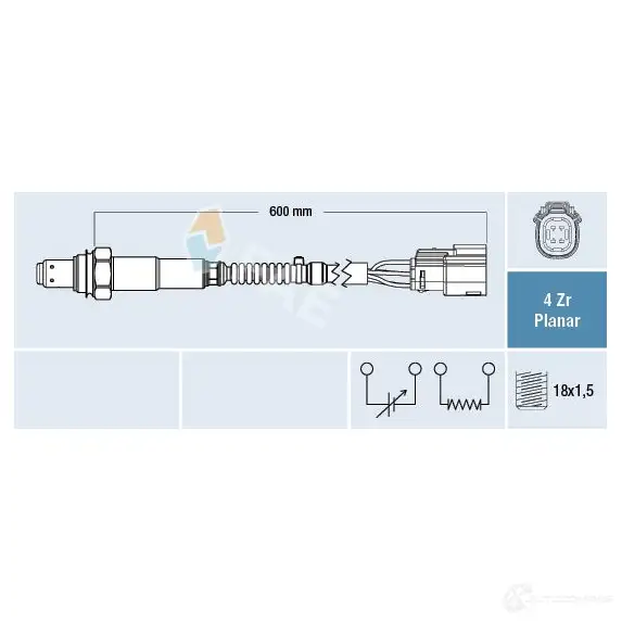 Лямбда зонд, кислородный датчик FAE 8435050655566 UPRIL W 77673 1424259556