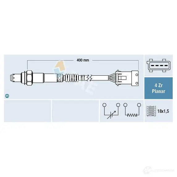 Лямбда зонд, кислородный датчик FAE 809BDW V 1424259538 77640 8435050653562