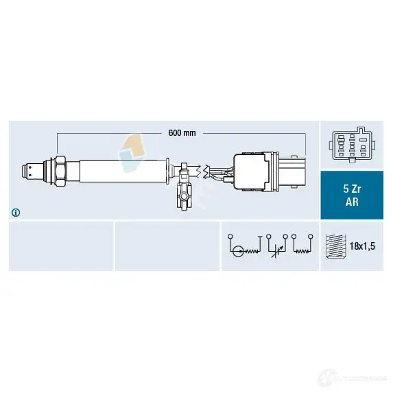 Лямбда зонд, кислородный датчик FAE 75138 LS2 1UTI 8435050653128 1424703645 изображение 0
