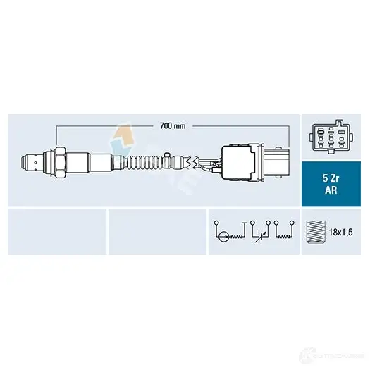 Лямбда зонд, кислородный датчик FAE 4RA 6UF 1437429260 75151