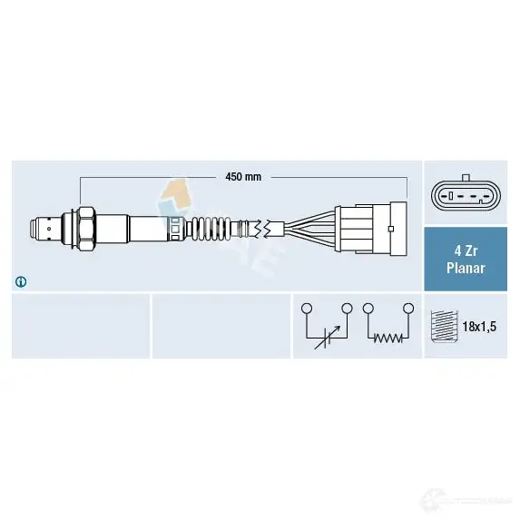 Лямбда зонд, кислородный датчик FAE 77224 8435050619773 1991331 G64V0U R