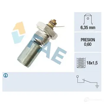 Датчик давления масла FAE 1988738 8435050600580 B27N BTR 12260