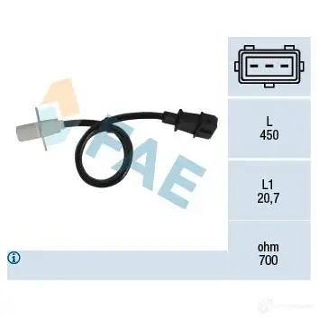 Датчик коленвала, импульсов FAE BB TPQ0W 79003 1991991 8435050625224