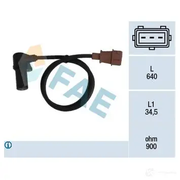 Датчик коленвала, импульсов FAE 79076 75 YGE 8435050622261 1992101