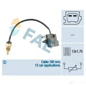 Датчик температуры охлаждающей жидкости FAE 32426 1989440 8435050624104 G1DJ MYV изображение 0