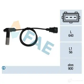 Датчик коленвала, импульсов FAE 8435050632109 3CW 30CL 79244 1992355