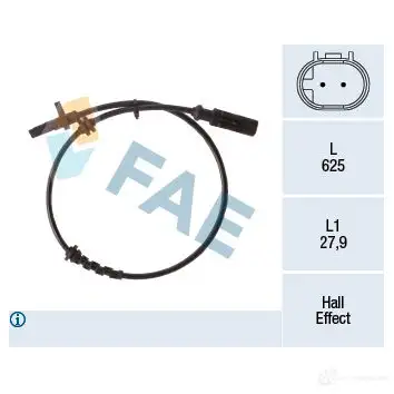 Датчик АБС FAE 78267 1991935 W PI3UKK 8435050647691