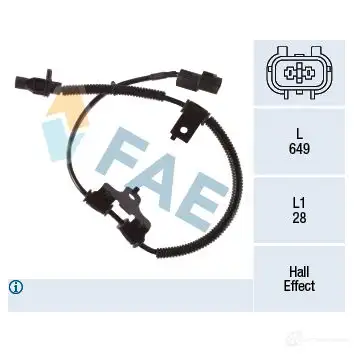 Датчик АБС FAE 78478 C7O HAD 1437432090