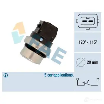 Датчик вентилятора радиатора FAE 8435050615829 1989936 X FLWOG 36700 изображение 0