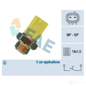Датчик вентилятора радиатора FAE 36500 GC P4RO 1989917 8435050615652 изображение 0