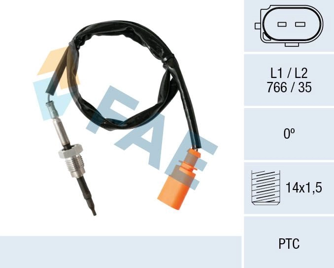 Датчик температуры выхлопных газов FAE 68003 J 5MZE3 1440291321