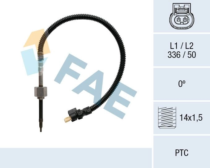 Датчик температуры выхлопных газов FAE WD DFB5 1440291348 68034 изображение 0