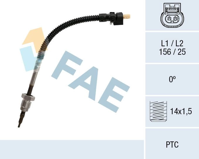Датчик температуры выхлопных газов FAE 1440291365 68051 XN HGK0W