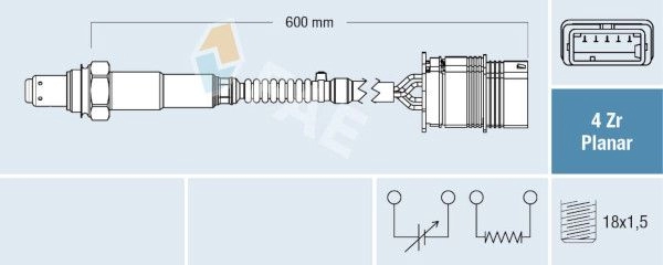 Лямбда зонд, кислородный датчик FAE 1440291471 77761 FQ RME
