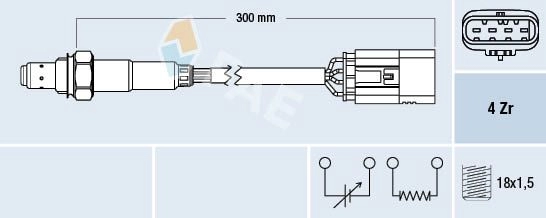 Лямбда зонд, кислородный датчик FAE 1440291473 77763 IB9MG D изображение 0