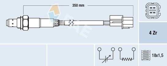 Лямбда зонд, кислородный датчик FAE OSQ FP 77796 1440291493