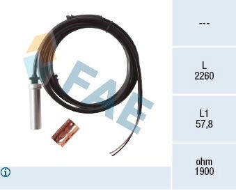 Датчик АБС FAE 8435050652091 6 ZG8KBT 78398 1220906902