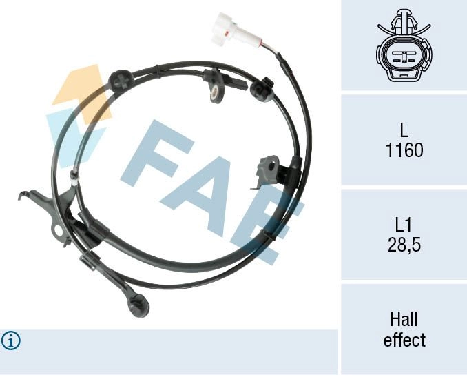 Датчик АБС FAE 78572 7TOFM LC 1440291586
