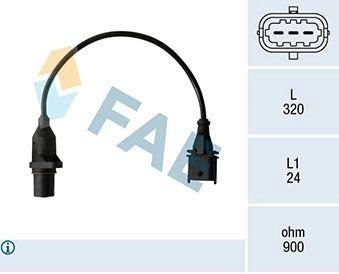 Датчик коленвала, импульсов FAE 79484 1440291599 T9 SUYF4