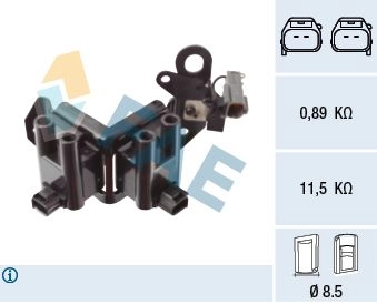 Катушка зажигания FAE NW8YA T3 1440291621 80402 изображение 0