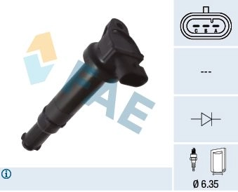 Катушка зажигания FAE 1 SO5F 1440291637 80449