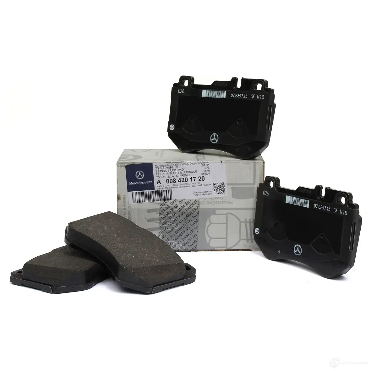 Тормозные колодки дисковые, передние MERCEDES-BENZ 21637842 A 008 420 17 20 7 ZOSO - Изображение 1