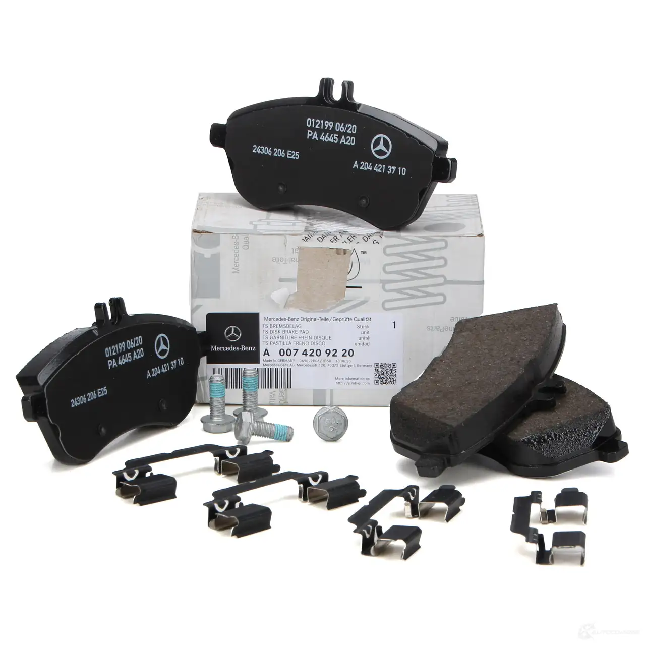 Тормозные колодки дисковые, передние MERCEDES-BENZ XQ HZ9 21622370 A 007 420 92 20 изображение 0