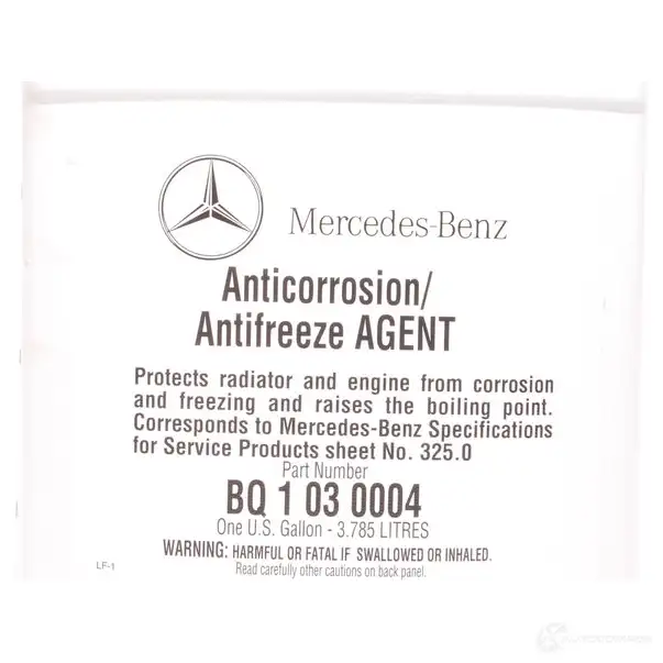 Anti-Freeze / Coolant - Priced Each MERCEDES-BENZ q1030004 OGF7 G 1439661942 изображение 3