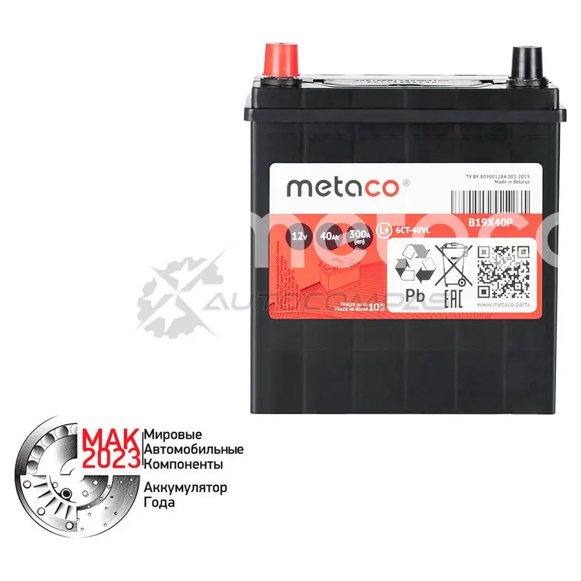 Аккумулятор METACO Z0K7F 4 1439843715 B19X40P - Изображение 1