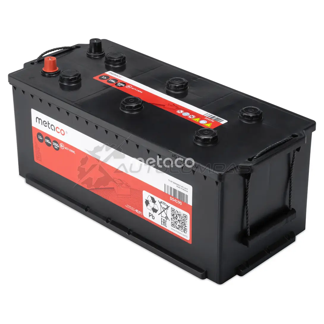 Аккумулятор METACO 1439843733 D54190 9 QVR0V изображение 1